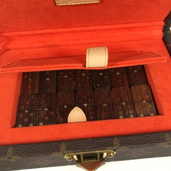 LOUIS VUITTON Monogram Coffret Domino Set Domino interior Decor - Picture 9 of 16